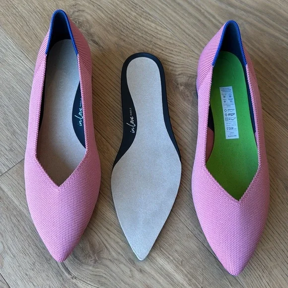 Rothy's The High Point Shoes in Tulip Pink, Size 10.5 US, NWOT - Picture 8 of 9